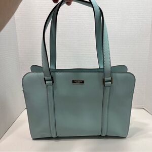 KATE SPADE blue leather handbag purse shoulder bag